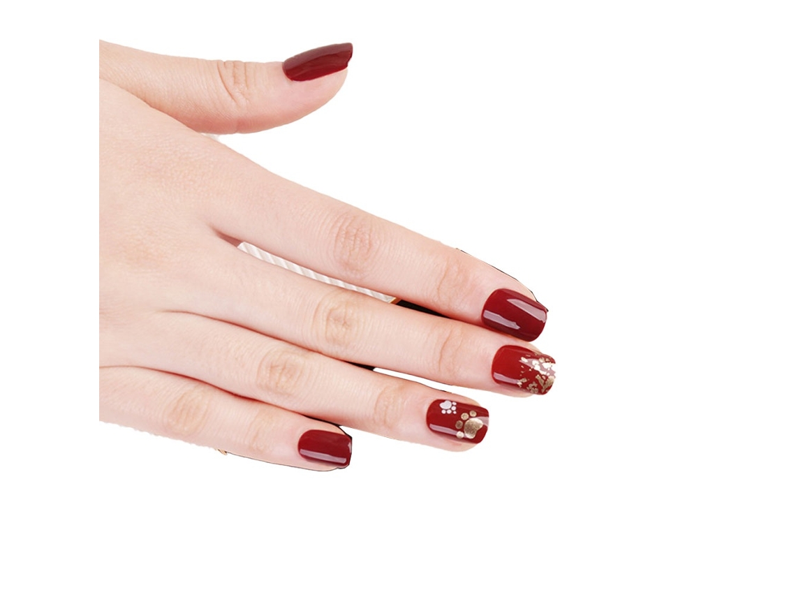 Unhas Postiças Elysve Curtas De Alta Qualidade Com Cola Gelatinosa E Soft Armor