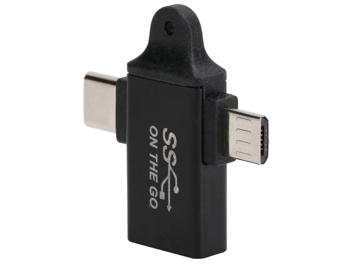 Adaptador Otg 2 em 1 para Transferência de Dados e Carregamento EOOCOO