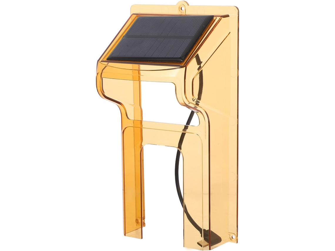 Capa Solar Campainha em ABS resistente às intempéries, com visão clara diurna e noturna para uso externo.