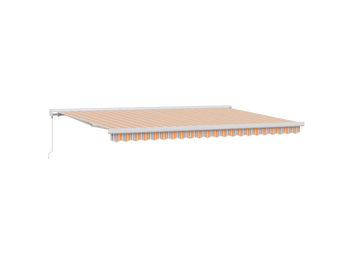 Conjunto 1 Toldo Retrátil Vidaxl Multicolorido Lona (500 × 300 Cm)