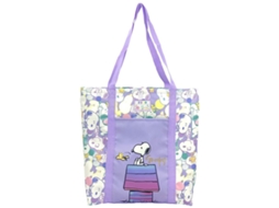 Sacola de Compras Snoopy 40cm, Durável, Leve e Ecológica BRILVIBERA