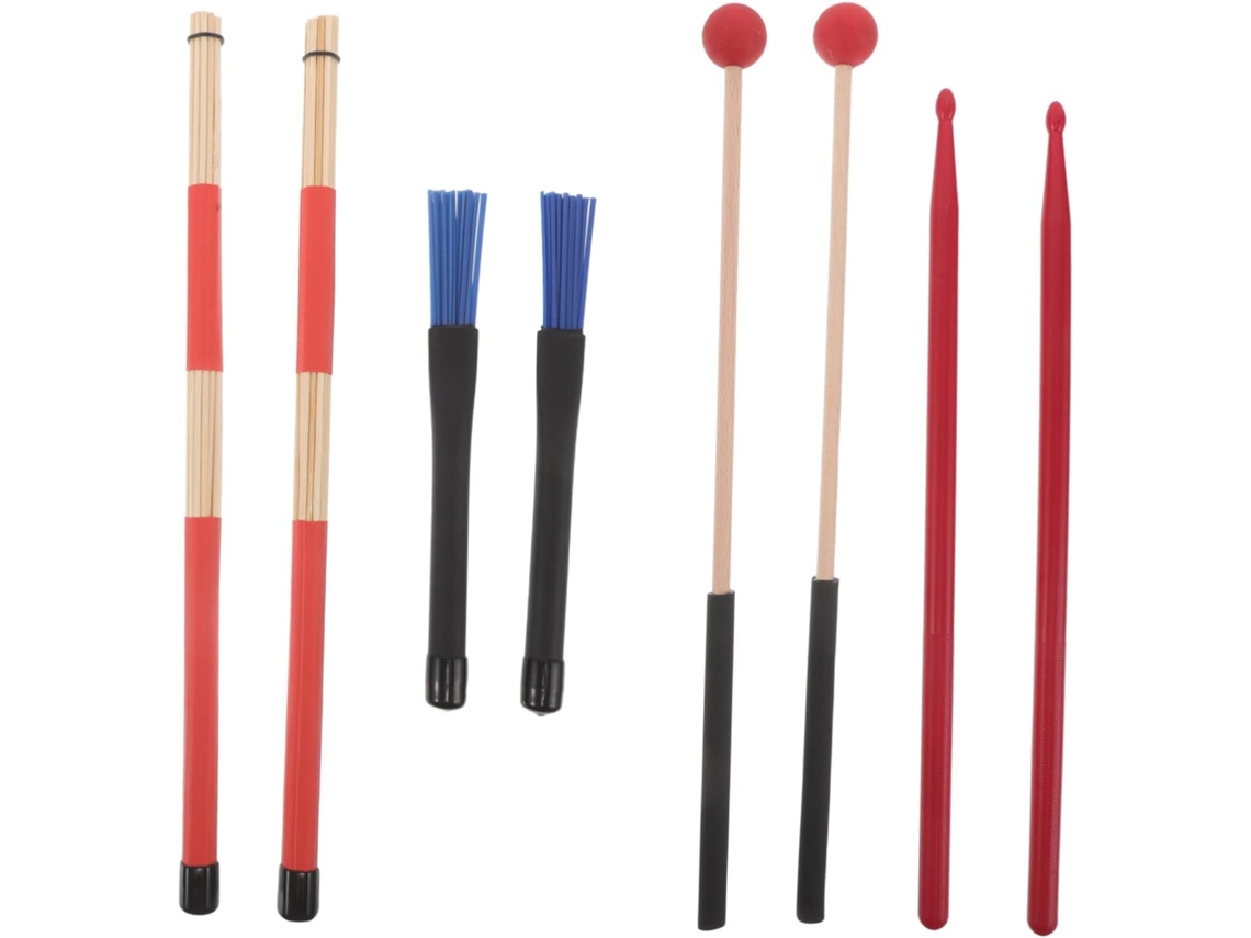 Kit De Baquetas Para Percussão, Baqueta Antiderrapante, Quebra-baquetas, Suporte Para Baquetas...