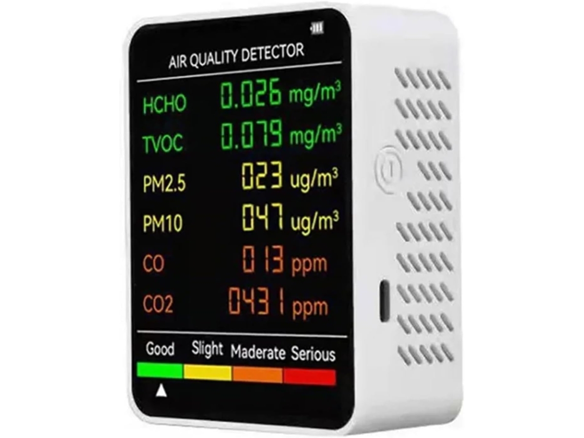 Moniteur de Qualité L'air 6 em 1, Affection Automatique Multifonctionnel SFUSHOS