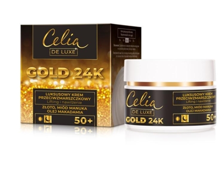 CELIA De Luxe Ouro 24K 50+ anti-rugas creme de noite 50ml