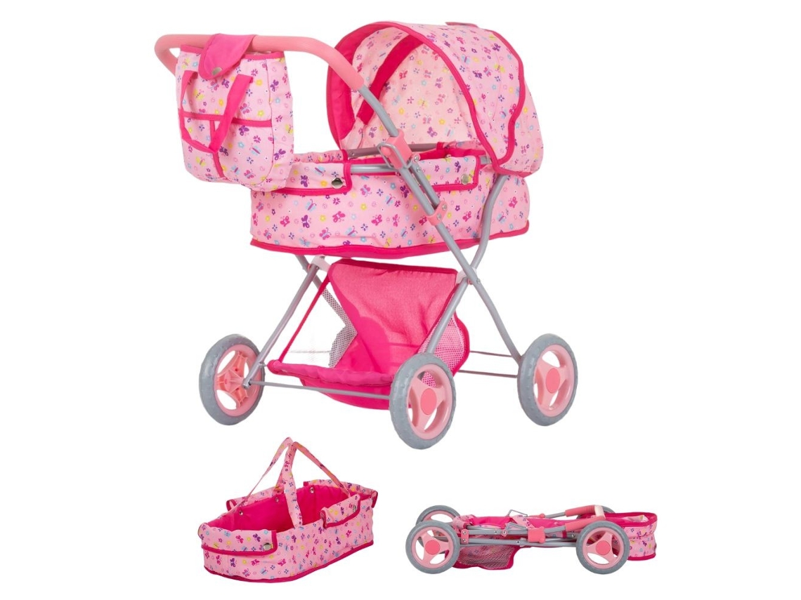 Carrinho de boneca Chipolino Borboletas DORA
