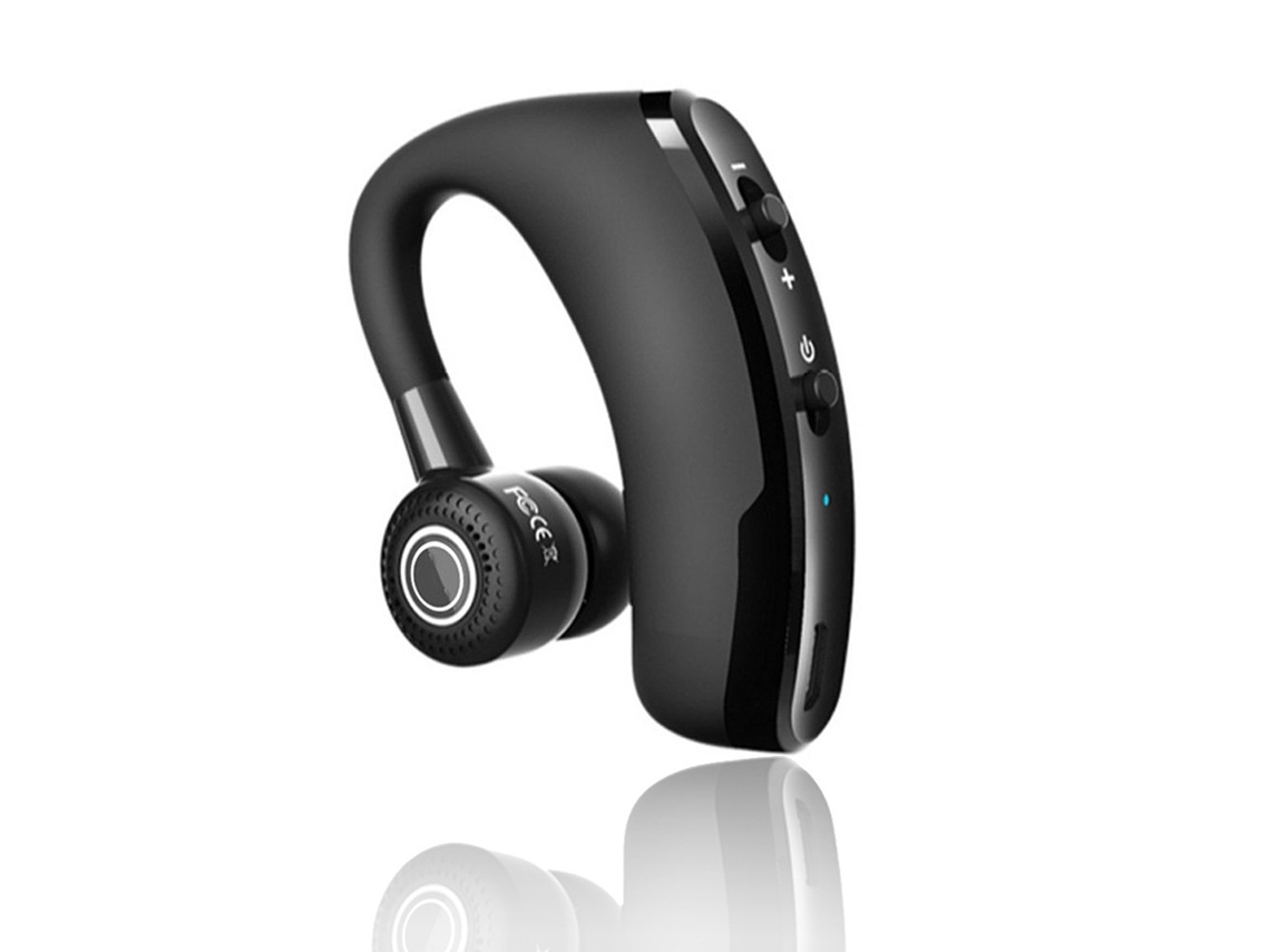Fones De Ouvido Bluetooth Sem Fio V9 Handsfree Com Microfone Controle De Ruído Headset Earhook Para Negócios Dirigir Esporte