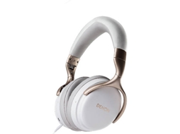 Auscultadores com Fio DENON Ah-Gc25Nc (Over Ear - Microfone - Noise Cancelling - Branco)