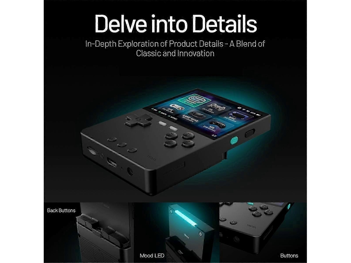 Console De Jogos Portátil Brick, 128 Gb, Linux, Tela Ips De 3,2 Polegadas Com Resolução De 1024x768. Hengjian