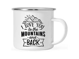 Caneca de Esmalte Vintage para Camping e Casa