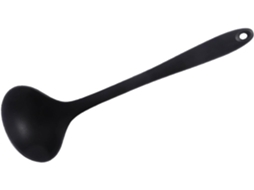 Colher De Silicone Multifuncional Resistente Ao Calor 28, 4cm 11, 2 Polegadas Para Cozinhar Em Panelas Quentes Preta