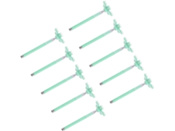 Conjunto De 10 Canetas Multifuncionais Plástico Verde Com Suporte Para