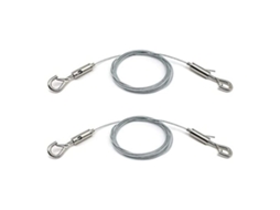 Suportes De Aço Inoxidável Ajustáveis ​​e Resistentes Para Pendurar Quadros - Pacote Com 2 Unidades, 2m X 1,5mm -aquaforge