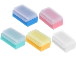 Valiclud Conjunto De 5-escovas Banho Com Esponja Massageadora Para Meninos E Meninas, Rosa, Amarelo, Azul, Verde, Branco