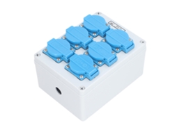 Laxiscreed Ficha De Parede 6 Vias Ip44 À Prova De Água Para Uso Exterior