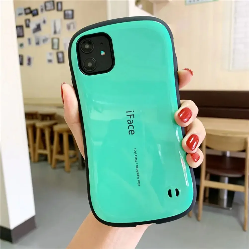 (verde-menta, Iphone 15 Pro) Capa Rígida Premium Clássica Com Acabamento Brilhante, Traseira Em Plástico Resistente A Impactos, Proteção Completa