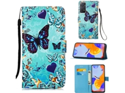 Capa Fólio Note Protetora Borboleta para Xiaomi Redmi Note 11 Pro 4G/5G HONGWE. Magnética