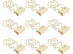 Conjunto de 100 clipes de papel revestidos em metal dourado Changor, com fixação firme e durável, ideais para uso ocasional.