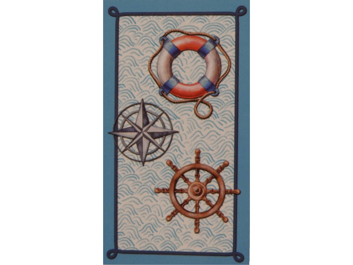 Toalha de Praia 3D Marinho (100x180 cm)