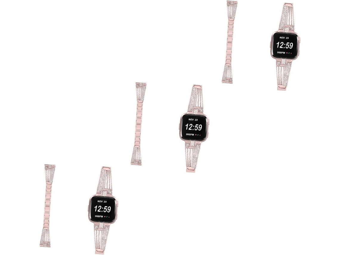 Conjunto De 3 Pulseiras Relógio Inteligente Com Strass, Substituição