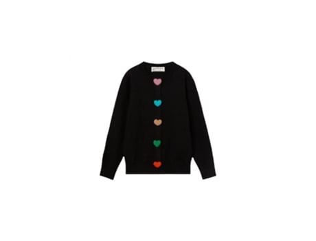 Cardigan De Mulher Compania Fantastica Poliéster Preto (m)