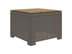 Maison Exclusive - Sofá De Jardim 1 Lugar Com Almofada Look Rattan Pp