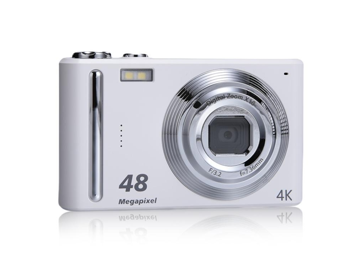 Halinuia Câmera Digital 4k Hd Zoom 16x Estabilização Eletrônica Tela 2,4 Polegadas