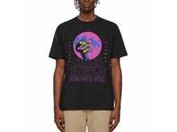 Rockinstone Killer Klowns Popcorn Clowns Black Adult T-shirt Size:s