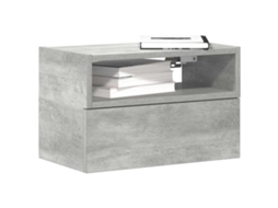 Vidaxl Mesas De Cabeceira De Parede 2pcs 45x26x28,5cm Cinzento Cimento