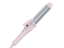 Bastão de Ondulação Franja Grande Volume Franja Tala Elétrica Cabelo Liso Encaracolado Clipe Alisador de Uso Duplo Artefato Quente Rosa Fofo