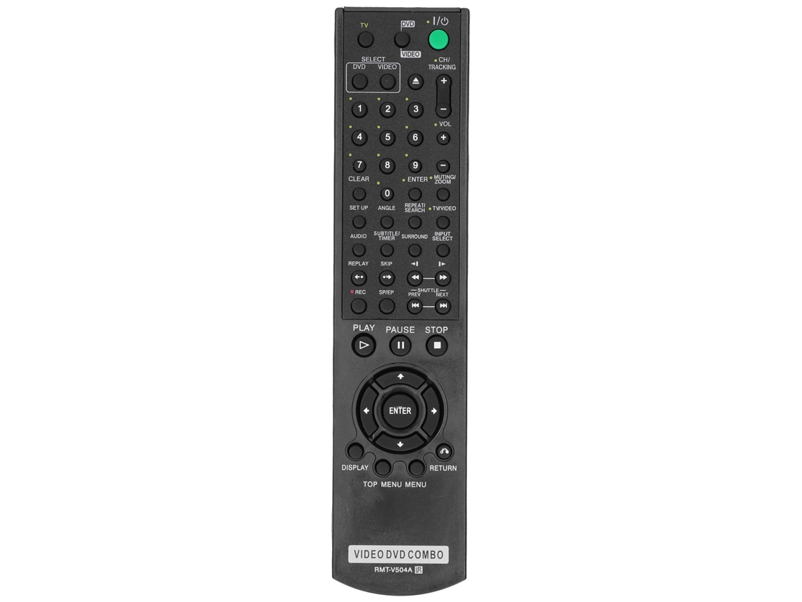 Controle remoto RMT V504A para reprodutores de DVD Sony SLVd100, SLDW281P, SLDW380P, YSP4000BL | S/MARCA
