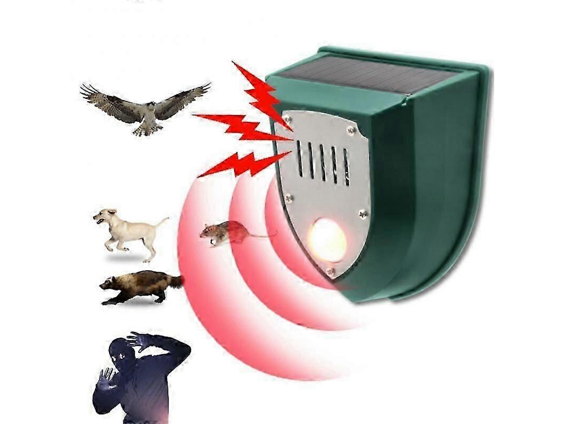 Repelente De Animais, Eliminador Ultrassônico Com Carga Solar Olysi Shop