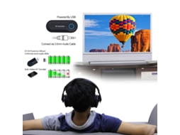 Aetheria transmissor Bluetooth 4.0 Adaptador de Áudio Sem Fio para Tv Dvd Pc Mp3 com Cabo 3.5mm e Rca