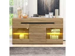 Aparador Led 3 Portas 3 Gavetas Buffet Sala Estar Moderno