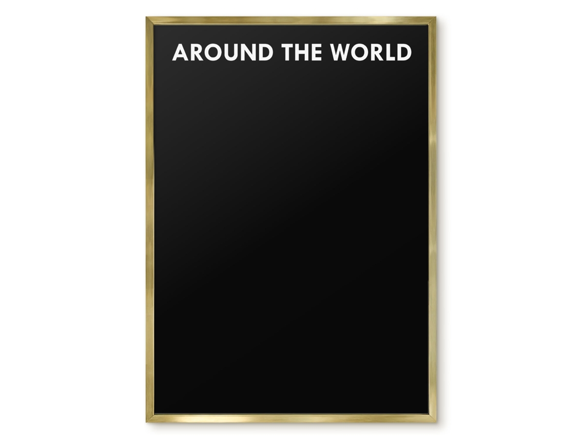 Magnetic Wall Board Around The World For The Office Espelharte (50x70 Cm)