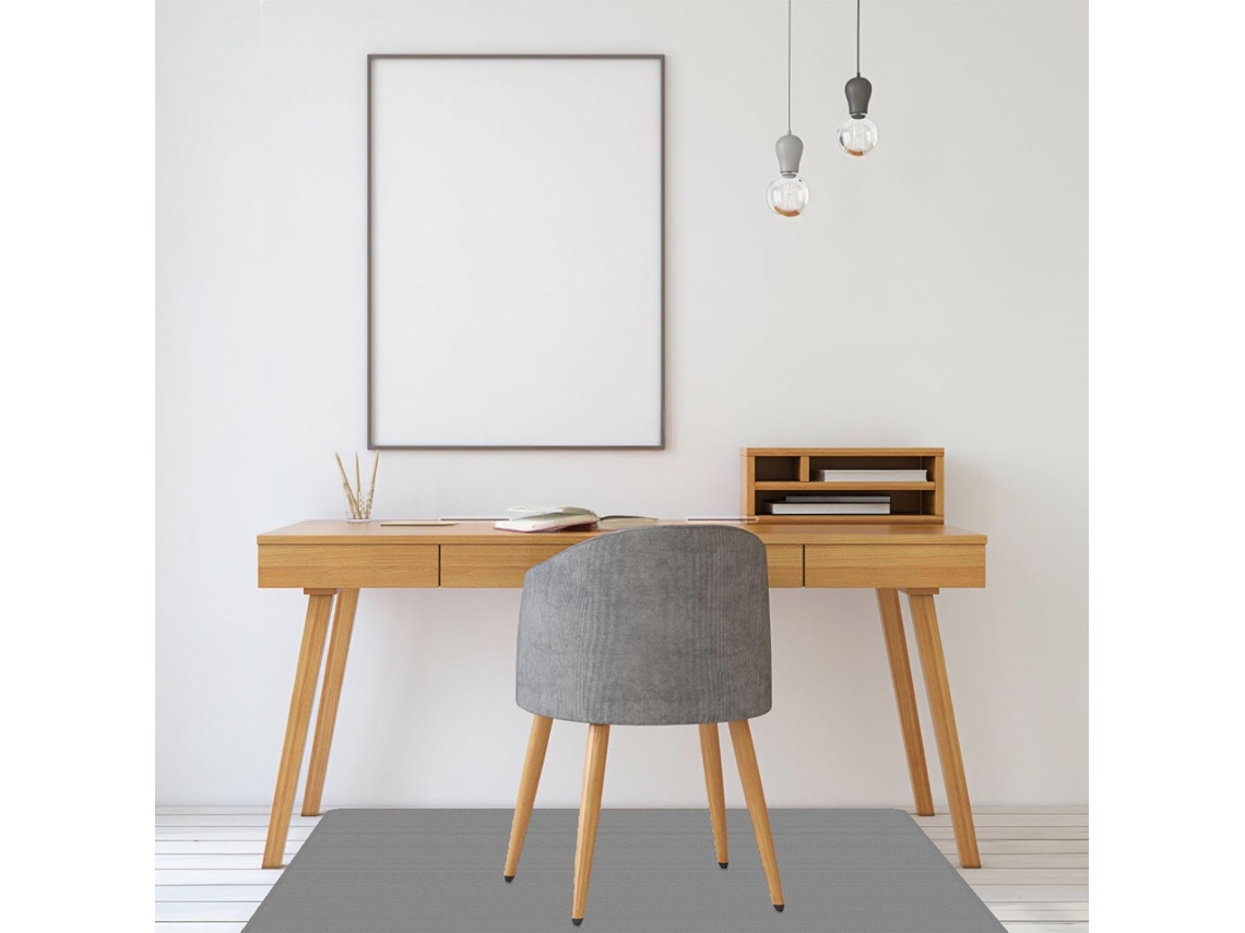 Tapete Protetor Piso 140 X Cm Piso Parquet Laminado Cinza Cm,