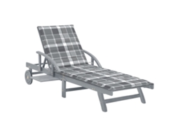 Sunlounger, Sunloungers Vidaxl Cinzeto Madeira De Acácia (n/a)