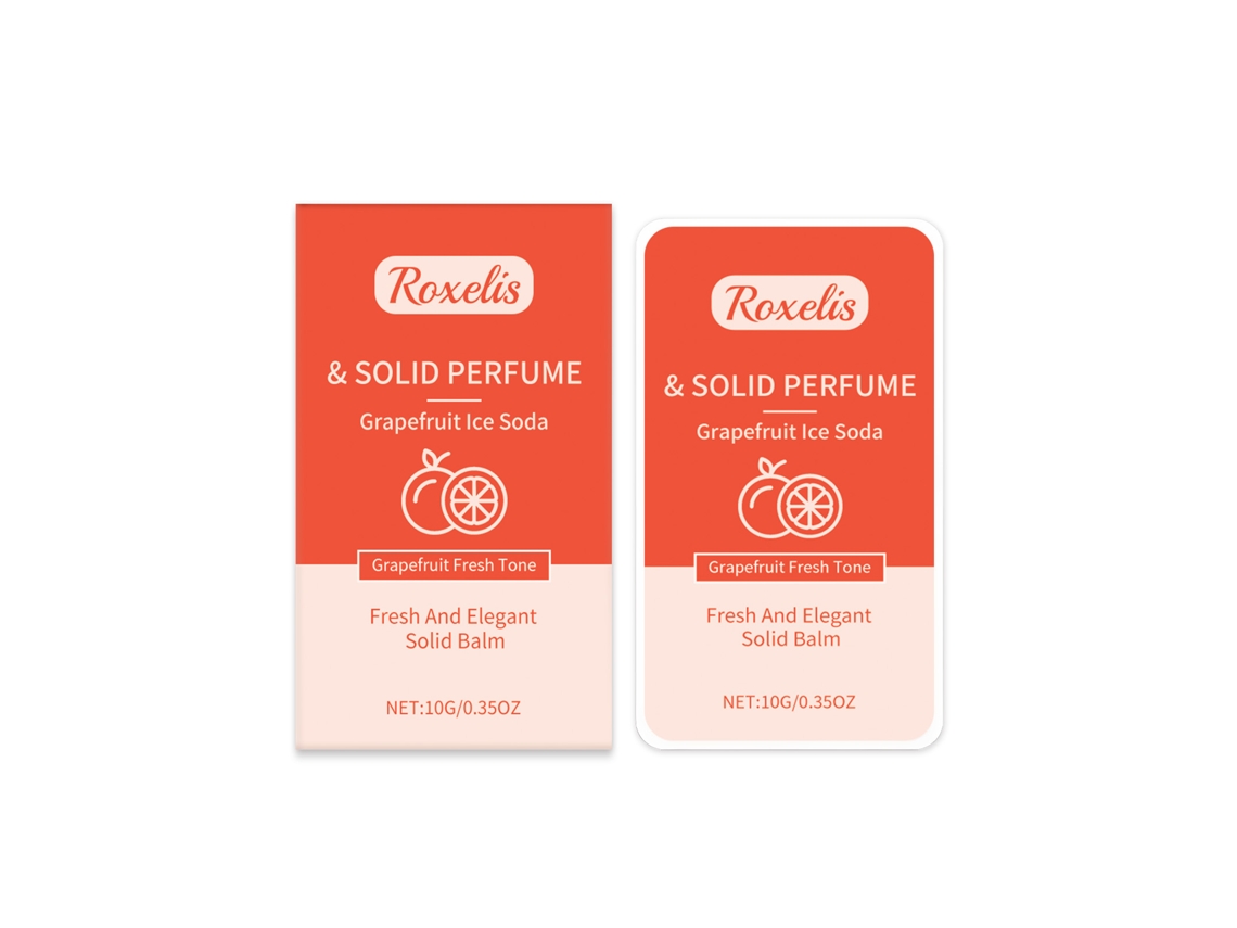 Perfume Sólido Roxeliscreed Grapefruit, Aroma Fresco, Portátil, Duradouro e Ideal para Ocasiões Especiais LAXISCREED