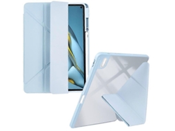 Capa para tablet de couro sintético transparente e acrílico Webake