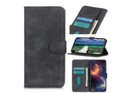 Capa De Celular Flip Em Couro Com Textura Retrô Khazneh Para Honor Magic4 Pro.