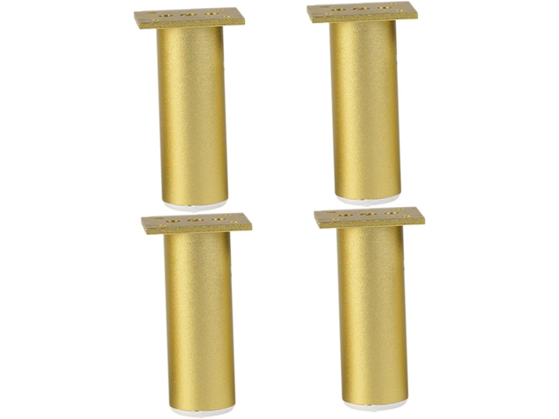 Conjunto De 4 Pés Apoio Ajustáveis Em Alumínio Para Móveis, Ideais Para Sofás E Mesas Design Robusto Elegante, Perfeito