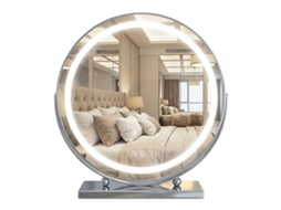 Espelho de Parede REA Make up Chrome 50cm Led
