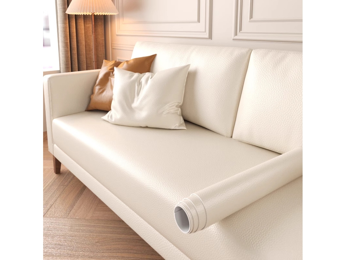Remendo de Reparo de Couro Faça Você Mesmo Reparo de Couro em Sofás, Mesas, Camas e Cadeiras MDUG (branco 50x50cm)