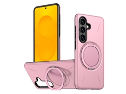 Capa Para Samsung Galaxy S26 Plus À Prova De Choque Com Suporte Magnético Giratório (rosa) Digitallab