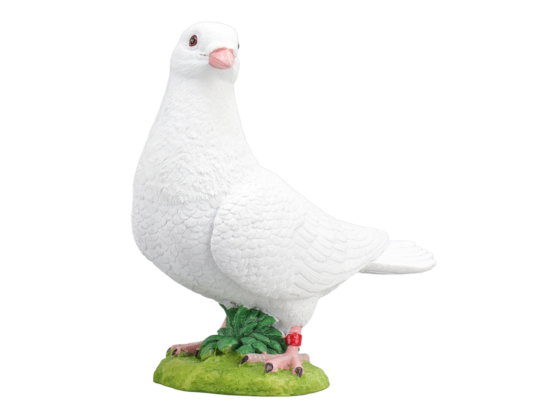 Pombo Branco LAXISCREED Decoração Jardim Casa