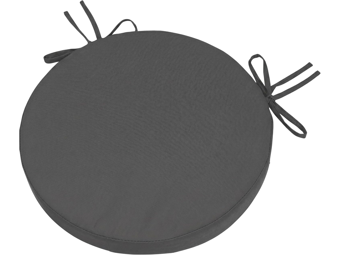 Almofadas Redondas De 38cm Para Cadeiras Exterior, Ideais Para Cadeiras De Bistrô Feitas Em Poliéster Impermeável Com