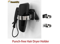 Suporte Para Secador De Cabelo Sem Furos, Parede Cabelo, Prateleira Casa, Banheiro, Closet, Organizador Cabelo.