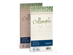 FAVINI Nature Calligraphy Envelope Dl 110 X 220 Mm Cinza 25 Peças