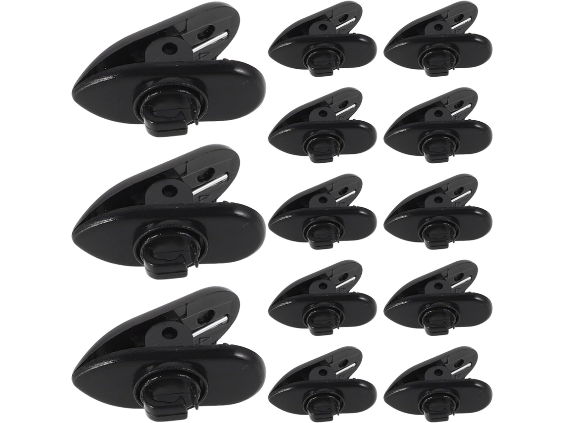 100 Peças Clip De Suporte Para Fones De Ouvido Suporte De Capacete Pince Para De Ouvido Plastique Noir