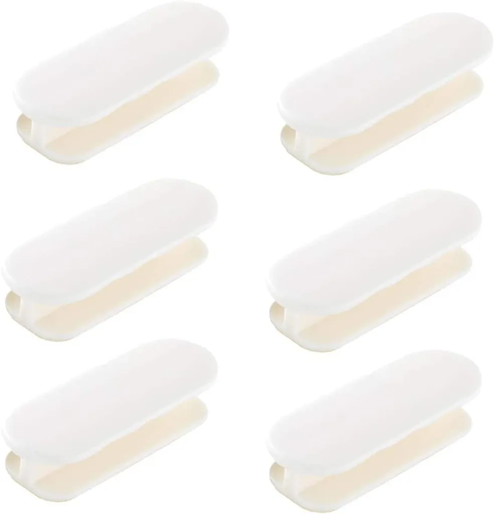 Puxadores Para Móveis, Conjunto De 6, Autoadesivos Simples Para Janelas, Móveis, Portas De Correr, Portas De Armário E Gavetas (branco)