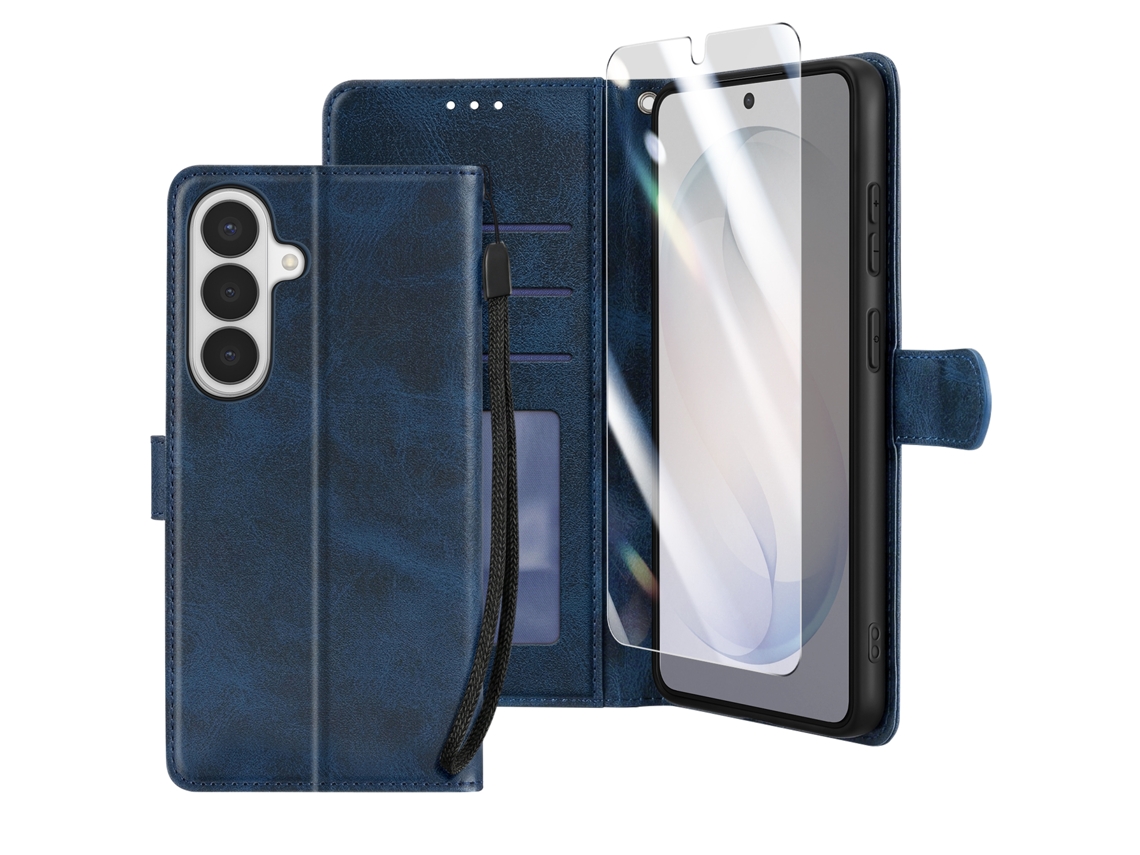 Capa Carteira Para Galaxy S26 Com Vidro Temperado E Alça